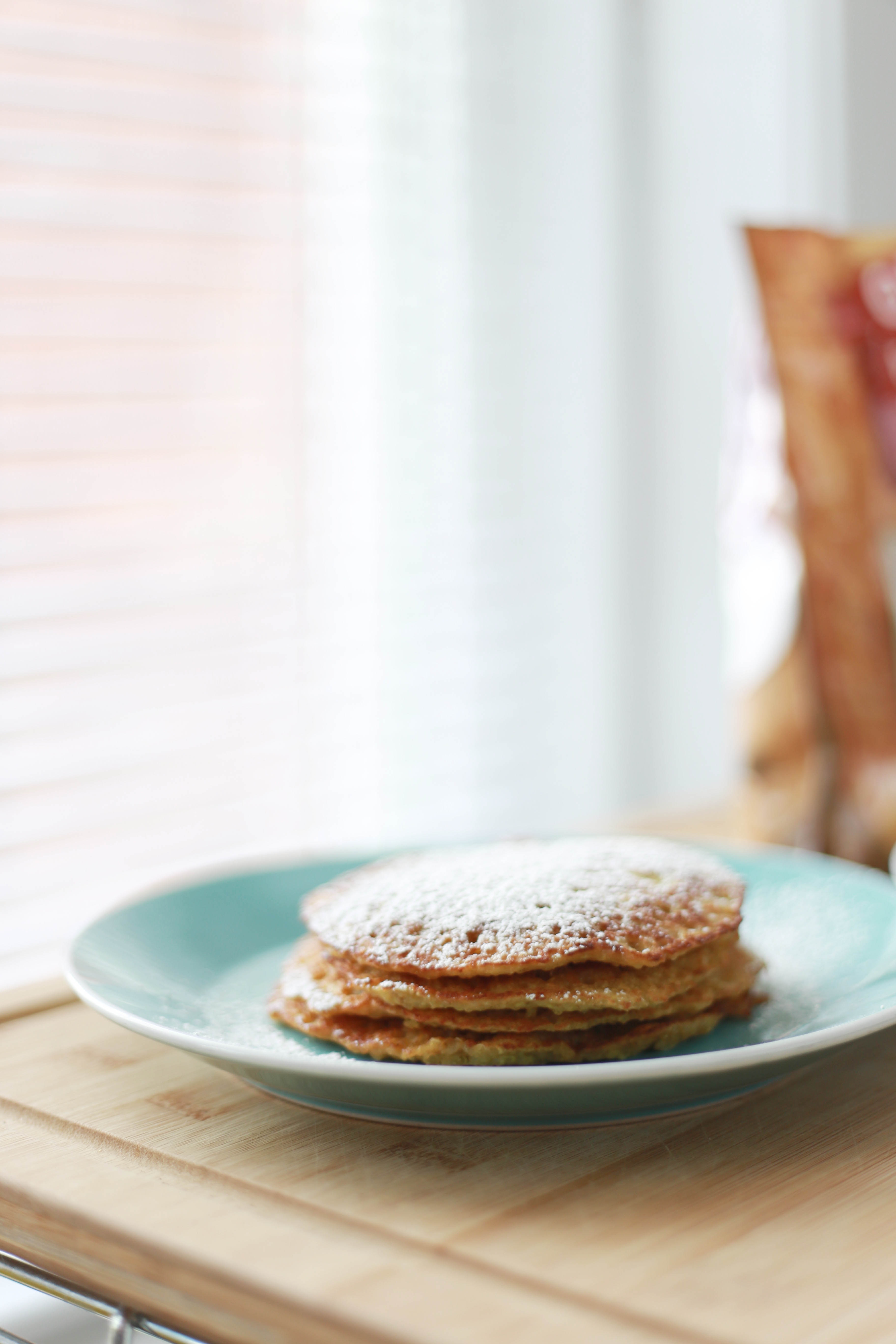 A plate of buckwheat pancakes