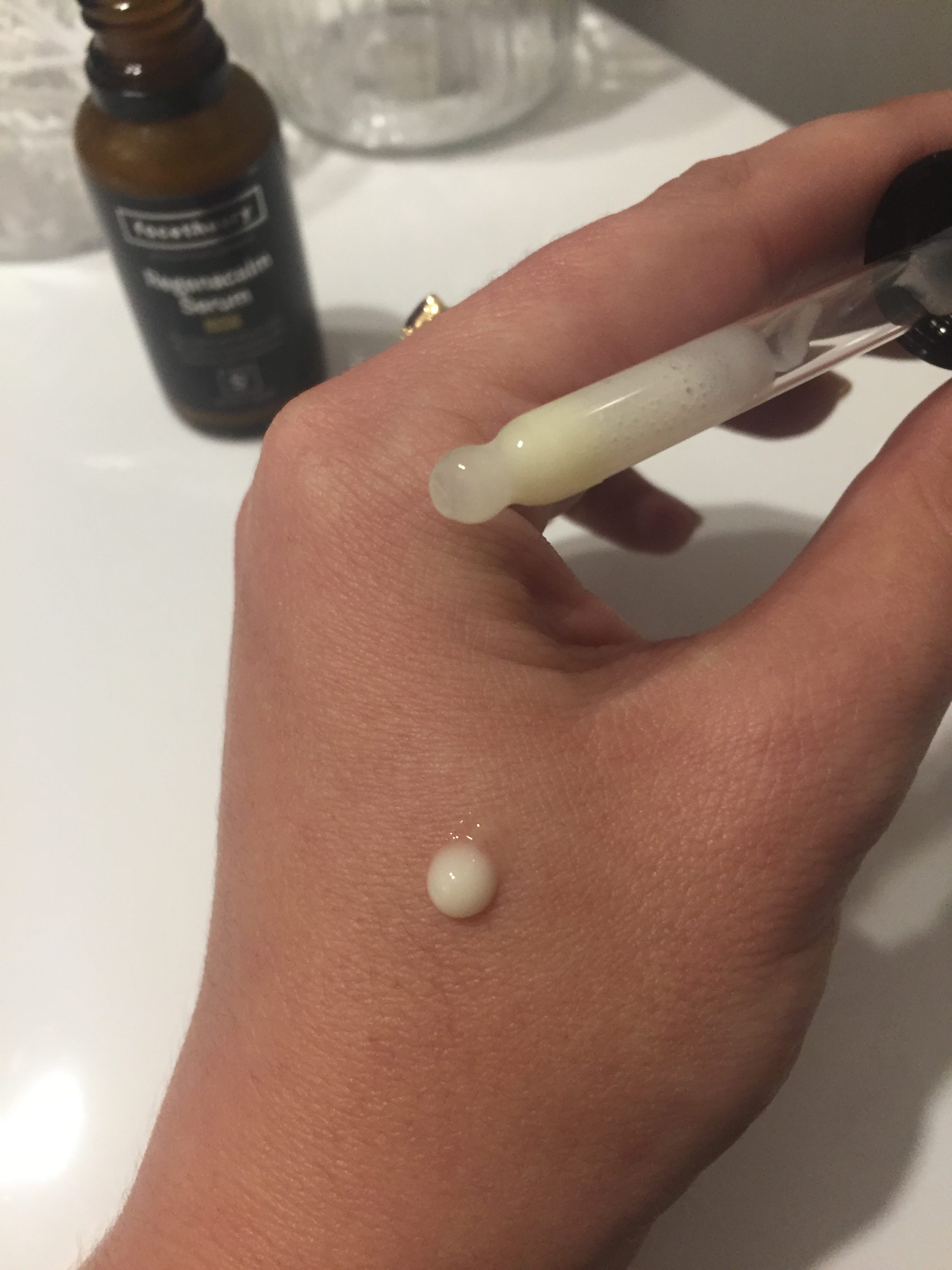 Regenacalm serum on hand