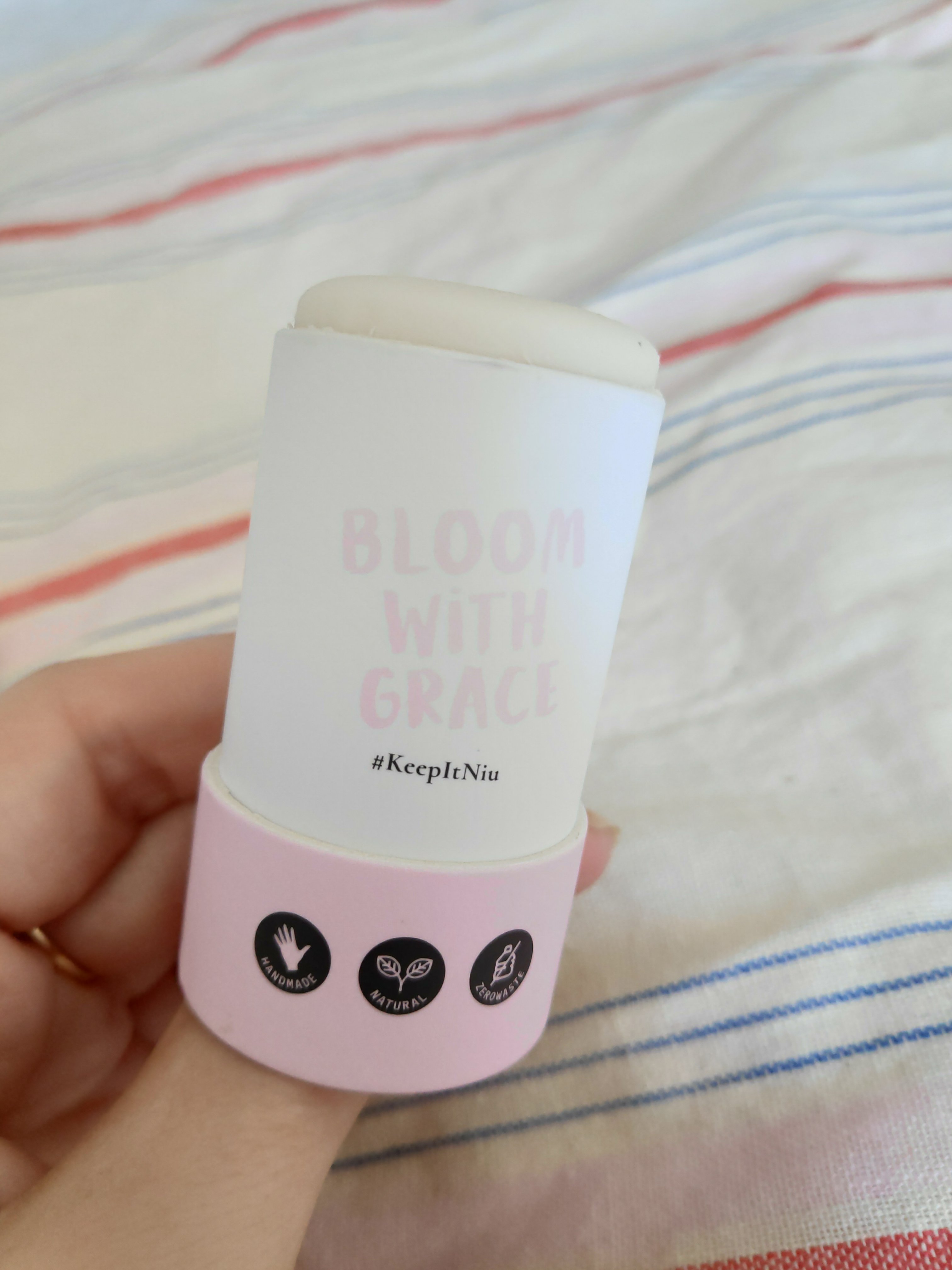 Pink packaged eco deodorant